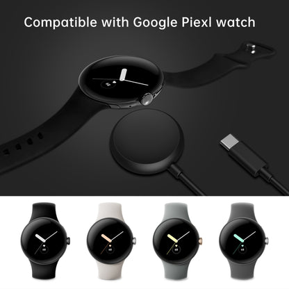 For Google Pixel Watch Type-C Port Smart Watch Magnetic Charging Cable, Length: 1m(White) - Other by buy2fix | Online Shopping UK | buy2fix