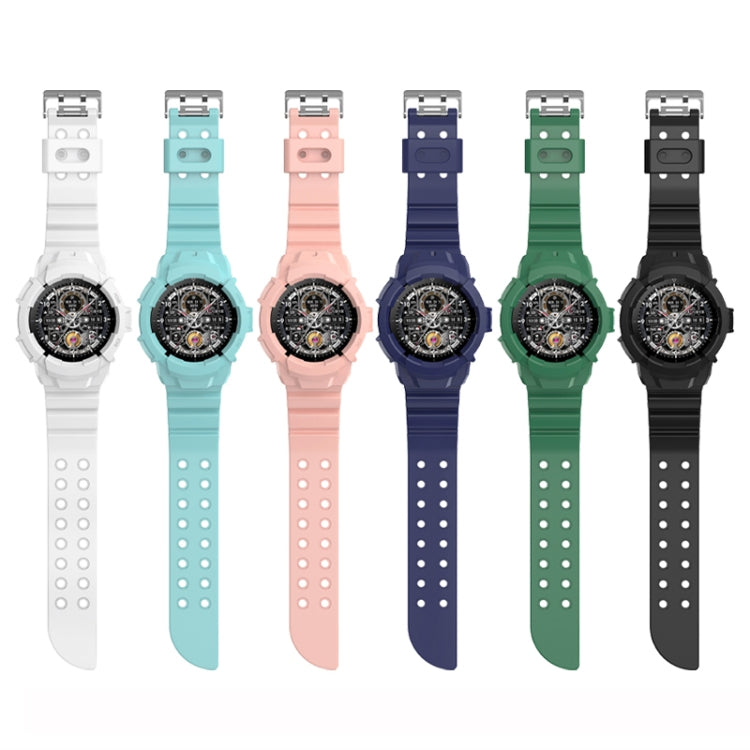 For Samsung Galaxy Watch5 44mm Solid Color Silicone Watch Band(Black) - Watch Bands by buy2fix | Online Shopping UK | buy2fix
