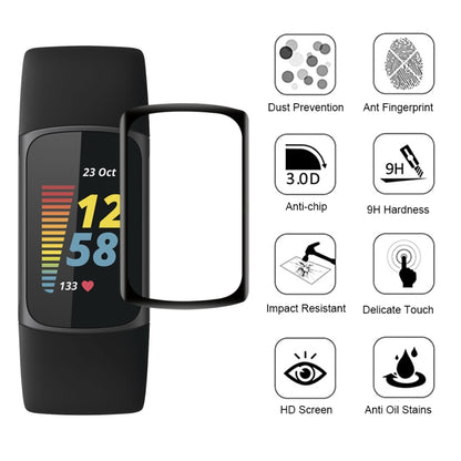 For Fitbit Charge 5 3D Surface Composite Soft Watch Film - Screen Protector by buy2fix | Online Shopping UK | buy2fix