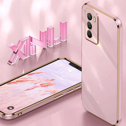 For vivo Y51 2020 December XINLI Straight Edge 6D Electroplate TPU Phone Case(Black) - vivo Cases by buy2fix | Online Shopping UK | buy2fix
