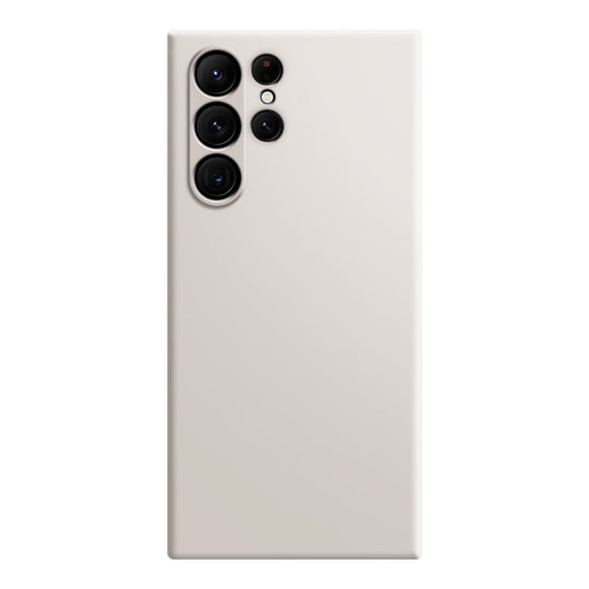 Pour Samsung Galaxy S23 Ultra 5G Étui de téléphone en silicone liquide imitation (blanc)