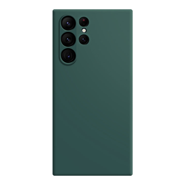 For Samsung Galaxy S23 Ultra 5G Imitation Liquid Silicone Phone Case(Dark Green) - Galaxy S23 Ultra 5G Cases by buy2fix | Online Shopping UK | buy2fix