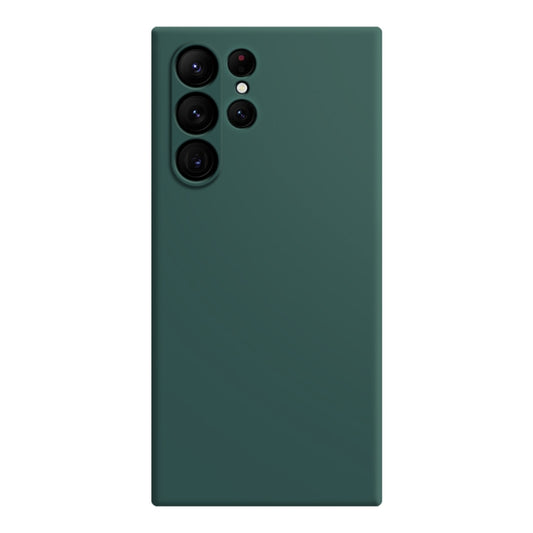 For Samsung Galaxy S23 Ultra 5G Imitation Liquid Silicone Phone Case(Dark Green) - Galaxy S23 Ultra 5G Cases by buy2fix | Online Shopping UK | buy2fix