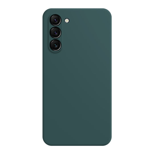 Pour Samsung Galaxy S23 5G Étui de téléphone en silicone liquide imitation (vert foncé)