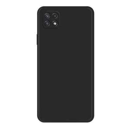 For Samsung Galaxy A22 5G Imitation Liquid Silicone Phone Case(Black) - Galaxy Phone Cases by buy2fix | Online Shopping UK | buy2fix