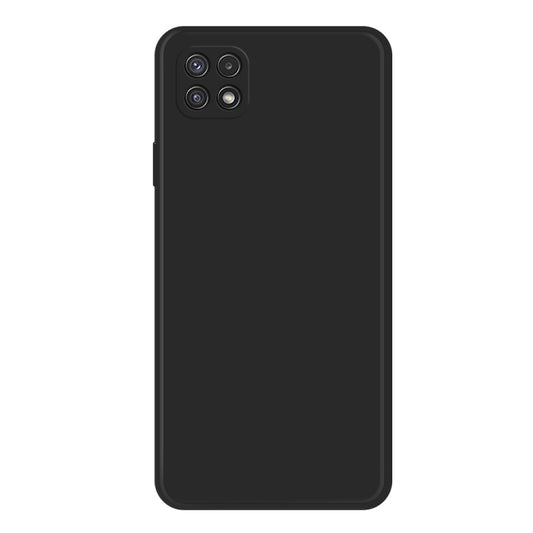 For Samsung Galaxy A22 5G Imitation Liquid Silicone Phone Case(Black) - Galaxy Phone Cases by buy2fix | Online Shopping UK | buy2fix