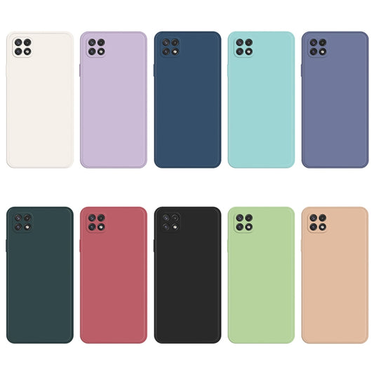 For Samsung Galaxy A22 5G Imitation Liquid Silicone Phone Case(Black) by buy2fix