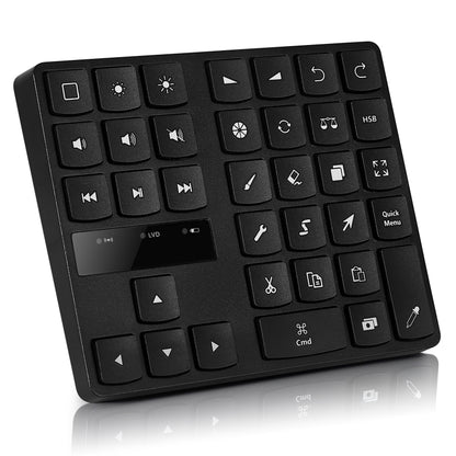 533 Bluetooth 5.0 Painting Keyboard 35 keys Keypad Wireless Digital keyboard(Black) by buy2fix