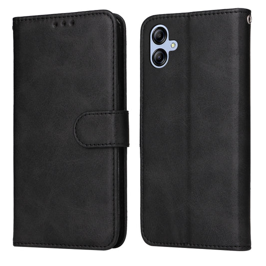 For Samsung Galaxy A04e Classic Calf Texture Flip Leather Phone Case(Black) by buy2fix