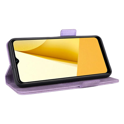 For vivo Y16 4G Magnetic Clasp Flip Leather Phone Case(Purple) - vivo Cases by buy2fix | Online Shopping UK | buy2fix