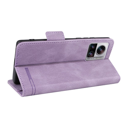 For Motorola Edge 30 Ultra / Moto X30 Pro Magnetic Clasp Flip Leather Phone Case(Purple) - Motorola Cases by buy2fix | Online Shopping UK | buy2fix