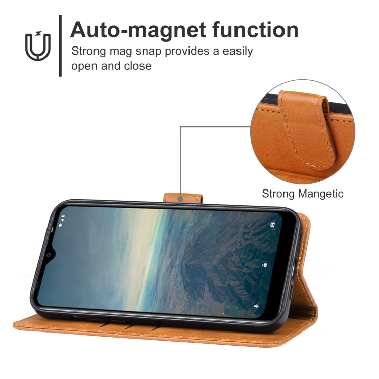 For Vodafone Smart V22 Leather Phone Case(Brown) - More Brand by buy2fix | Online Shopping UK | buy2fix