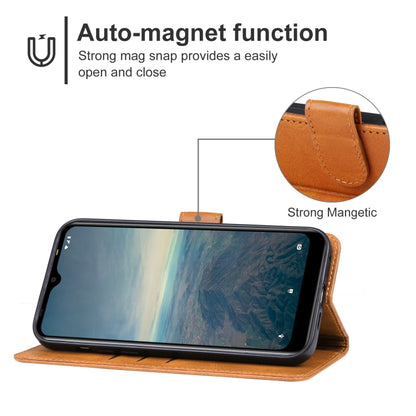 For Vodafone Smart V22 Leather Phone Case(Brown) - More Brand by buy2fix | Online Shopping UK | buy2fix