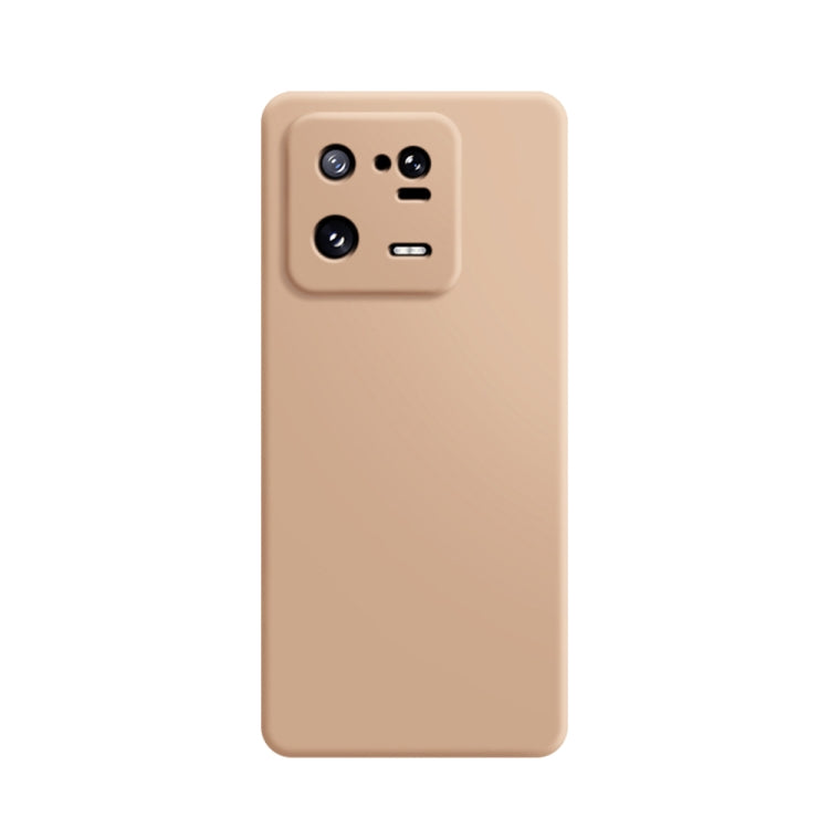 For Xiaomi 13 Pro Imitation Liquid Silicone Phone Case(Apricot) - Xiaomi Cases by buy2fix | Online Shopping UK | buy2fix