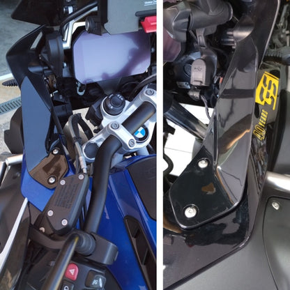 For BMW R1200GS / R1250GS ADV 2014-22 Motorcycle Side Windshield(Black) - Ornamental Parts by buy2fix | Online Shopping UK | buy2fix