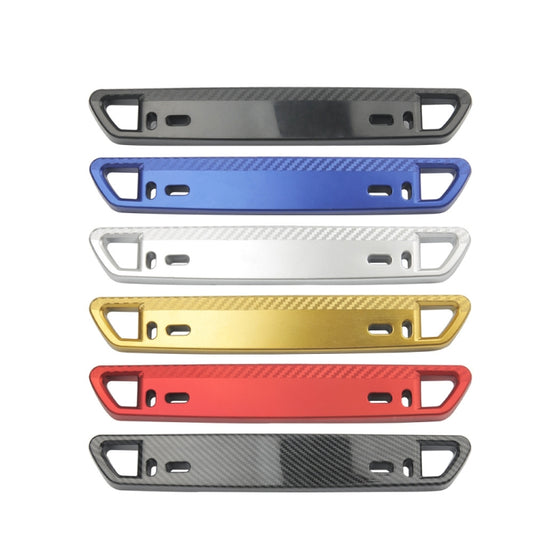 Car Modification Carbon Fiber Pattern License Plate Frame Holder(Blue) - License Plate Covers & Frames by buy2fix | Online Shopping UK | buy2fix