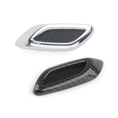 2 in 1 Car Hood Frame Decorative Stickers Fender Air Outlet Stickers (Silver) by buy2fix