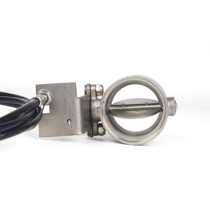 Oblique Sports Car Manually Open Exhaust Pipe Valve for 51mm Tube - Exhaust Pipes by buy2fix | Online Shopping UK | buy2fix