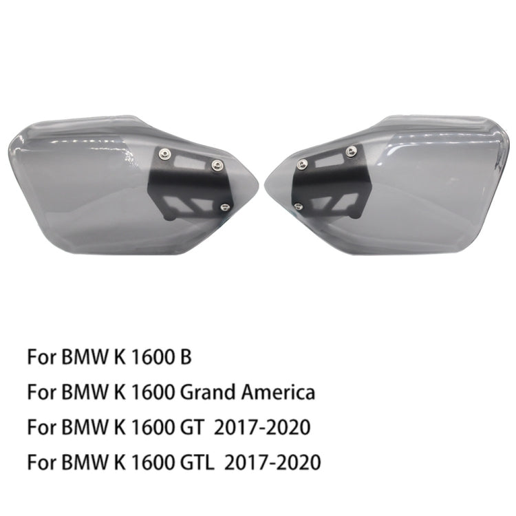 For BMW K 1600 B / K 1600 GT MO-HS005 Motorcycle Windshield Hand Guards Protectors(Grey) - Ornamental Parts by buy2fix | Online Shopping UK | buy2fix