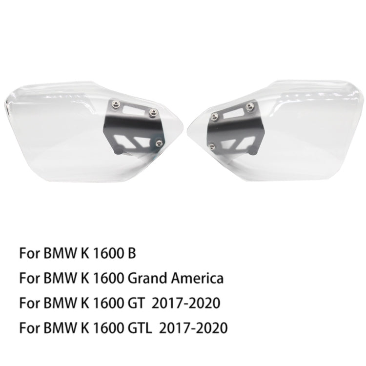 For BMW K 1600 B / K 1600 GT MO-HS005 Motorcycle Windshield Hand Guards Protectors(Transparent) - Ornamental Parts by buy2fix | Online Shopping UK | buy2fix