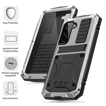 For Samsung Galaxy S23+ 5G R-JUST Life Waterproof Dustproof Shockproof Phone Case(Silver) - Galaxy S23+ 5G Cases by R-JUST | Online Shopping UK | buy2fix