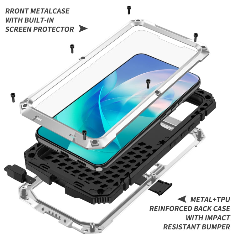 For Samsung Galaxy S23+ 5G R-JUST Life Waterproof Dustproof Shockproof Phone Case(Silver) - Galaxy S23+ 5G Cases by R-JUST | Online Shopping UK | buy2fix