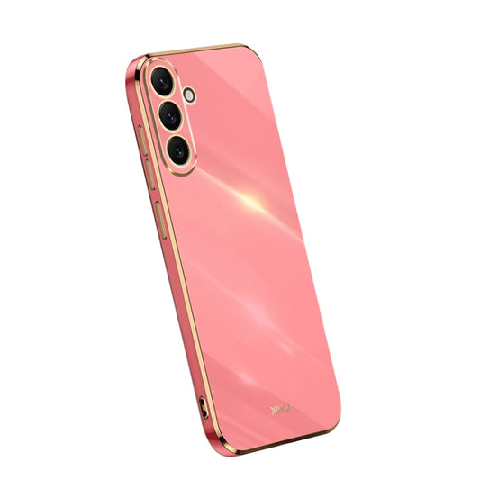 For Samsung Galaxy A54 5G XINLI Straight Edge 6D Electroplate TPU Phone Case(Hawthorn Red) - Galaxy Phone Cases by XINLI | Online Shopping UK | buy2fix
