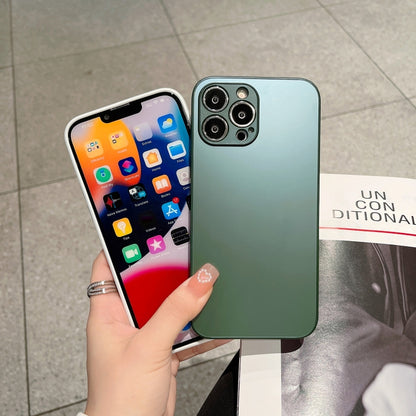 For iPhone 12 Pro Frosted Tempered Glass Phone Case(White) - iPhone 12 / 12 Pro Cases by buy2fix | Online Shopping UK | buy2fix