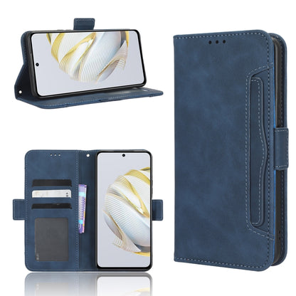 For Huawei nova 10 SE Skin Feel Calf Texture Card Slots Leather Phone Case(Blue) - Huawei Cases by buy2fix | Online Shopping UK | buy2fix