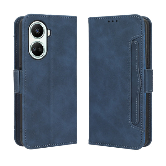 For Huawei nova 10 SE Skin Feel Calf Texture Card Slots Leather Phone Case(Blue) - Huawei Cases by buy2fix | Online Shopping UK | buy2fix