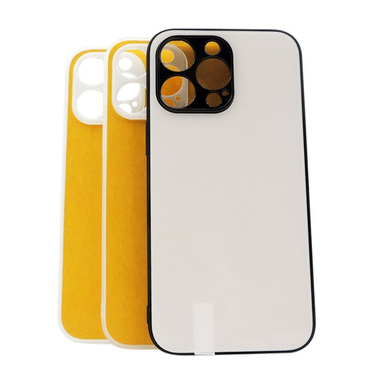 For iPhone 14 Pro Max 10pcs Thermal Transfer Glass Phone Case(Black) - iPhone 14 Pro Max Cases by buy2fix | Online Shopping UK | buy2fix