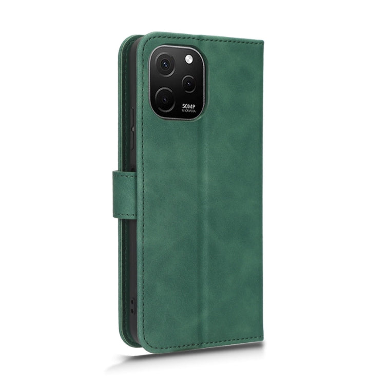 For Huawei  Nova Y61 Skin Feel Magnetic Flip Leather Phone Case(Green) - Huawei Cases by buy2fix | Online Shopping UK | buy2fix
