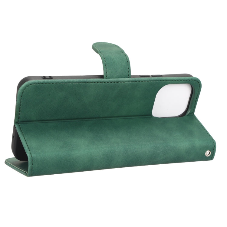 For Huawei  Nova Y61 Skin Feel Magnetic Flip Leather Phone Case(Green) - Huawei Cases by buy2fix | Online Shopping UK | buy2fix