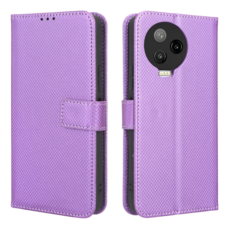 For Infinix Note 12 Pro 4G X676B Diamond Texture Leather Phone Case(Purple) - Infinix Cases by buy2fix | Online Shopping UK | buy2fix