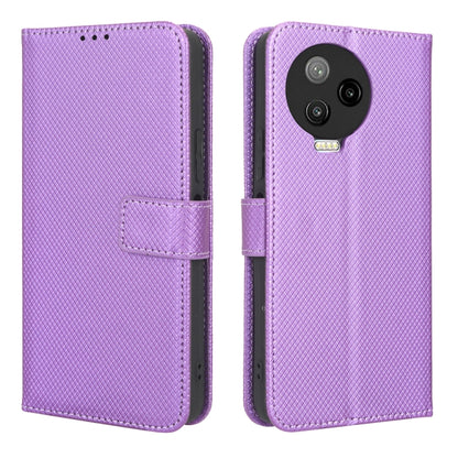 For Infinix Note 12 Pro 4G X676B Diamond Texture Leather Phone Case(Purple) - Infinix Cases by buy2fix | Online Shopping UK | buy2fix