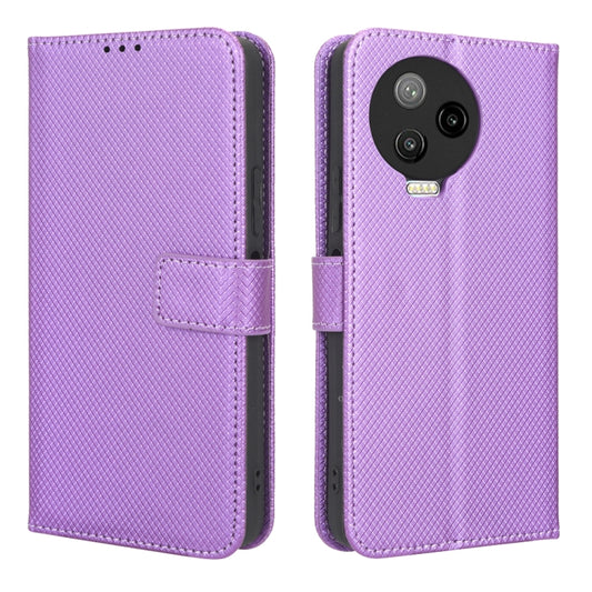 For Infinix Note 12 Pro 4G X676B Diamond Texture Leather Phone Case(Purple) - Infinix Cases by buy2fix | Online Shopping UK | buy2fix