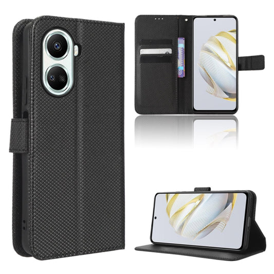 For Huawei nova 10 SE Diamond Texture Leather Phone Case(Black) - Huawei Cases by buy2fix | Online Shopping UK | buy2fix