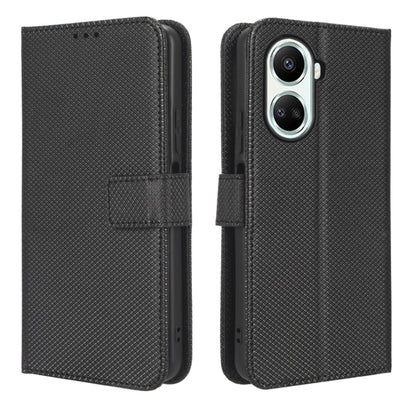 For Huawei nova 10 SE Diamond Texture Leather Phone Case(Black) - Huawei Cases by buy2fix | Online Shopping UK | buy2fix