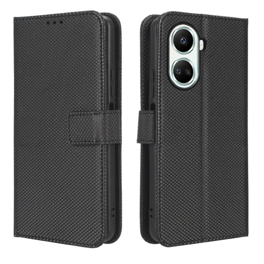 For Huawei nova 10 SE Diamond Texture Leather Phone Case(Black) - Huawei Cases by buy2fix | Online Shopping UK | buy2fix