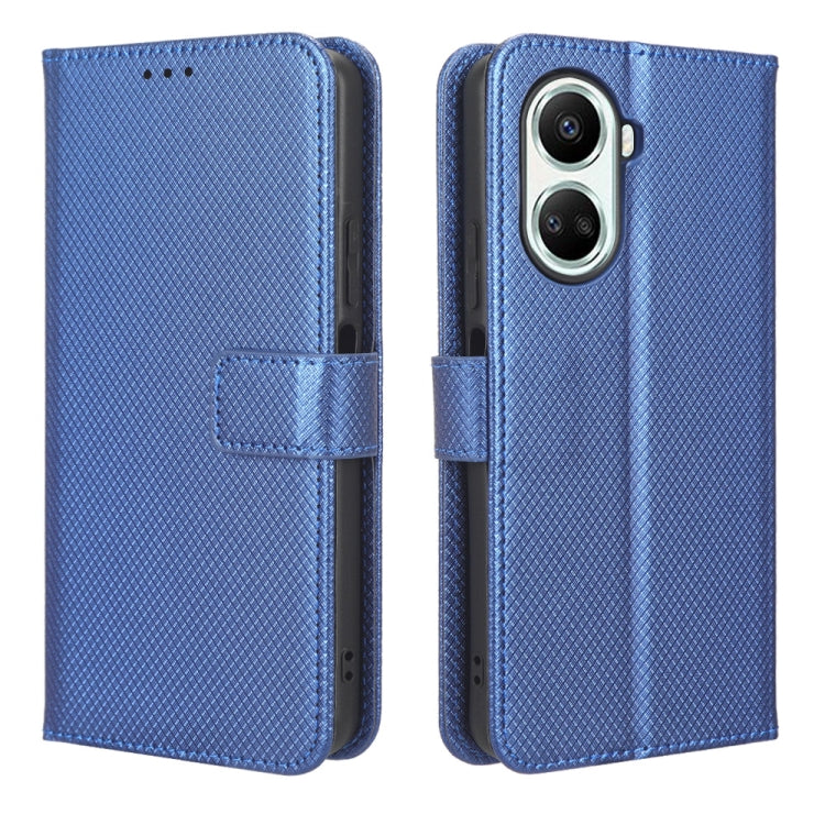 For Huawei nova 10 SE Diamond Texture Leather Phone Case(Blue) - Huawei Cases by buy2fix | Online Shopping UK | buy2fix