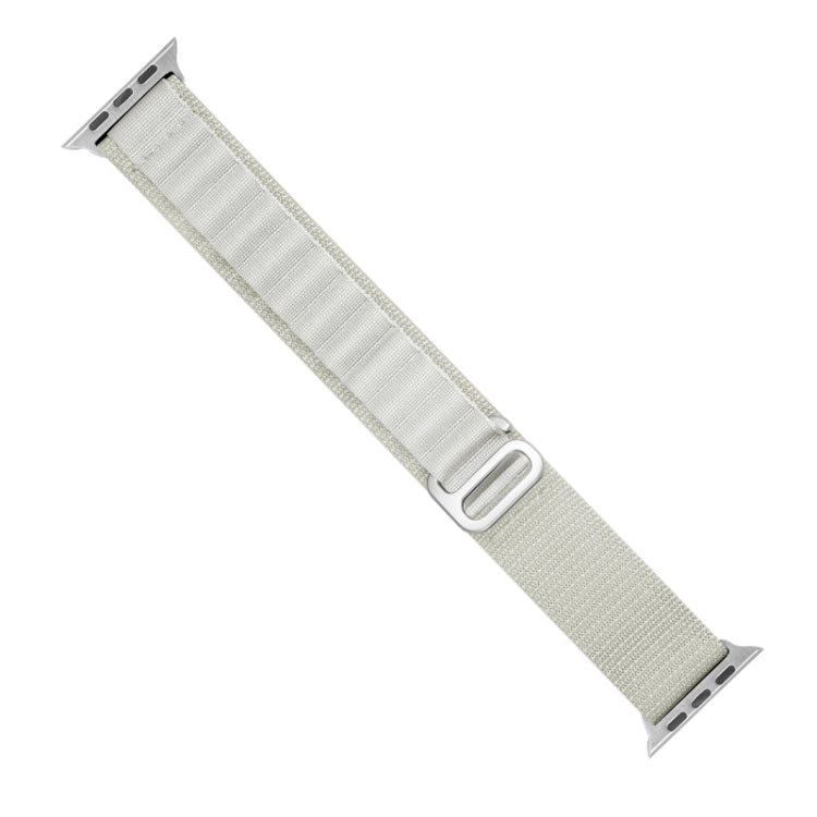 Nylon Loop Watch Band For Apple Watch Ultra 49mm&Watch Ultra 2 49mm / Series 9&8&7 45mm / SE 3&SE 2&6&SE&5&4 44mm / 3&2&1 42mm(Beige) - Watch Bands by buy2fix | Online Shopping UK | buy2fix