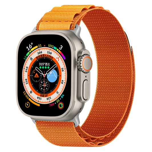 Nylon Loop Watch Band For Apple Watch Ultra 49mm&Watch Ultra 2 49mm / Series 9&8&7 45mm / SE 3&SE 2&6&SE&5&4 44mm / 3&2&1 42mm(Orange) by buy2fix