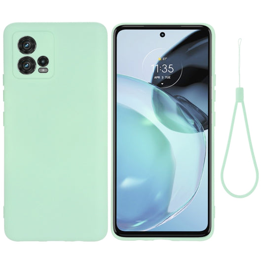 For Motorola Moto G72 Pure Color Liquid Silicone Shockproof Full Coverage Phone Case(Green) - Motorola Cases by buy2fix | Online Shopping UK | buy2fix