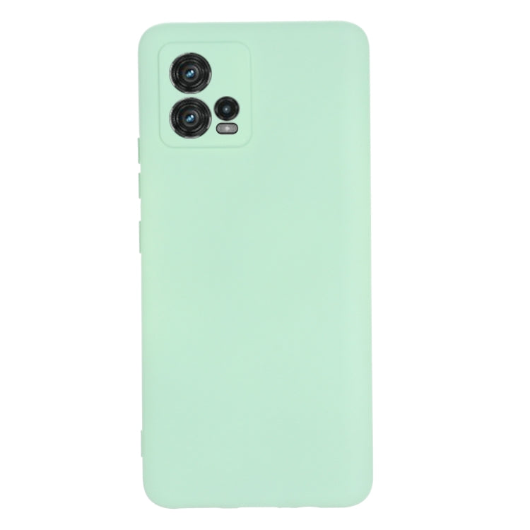 For Motorola Moto G72 Pure Color Liquid Silicone Shockproof Full Coverage Phone Case(Green) - Motorola Cases by buy2fix | Online Shopping UK | buy2fix