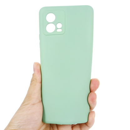 For Motorola Moto G72 Pure Color Liquid Silicone Shockproof Full Coverage Phone Case(Green) - Motorola Cases by buy2fix | Online Shopping UK | buy2fix