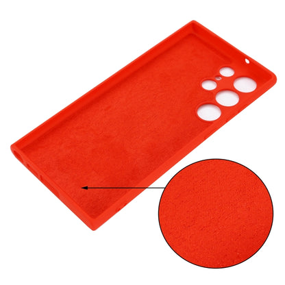 For Samsung Galaxy S23 Ultra 5G Pure Color Liquid Silicone Shockproof Full Coverage Phone Case(Red) - Galaxy S23 Ultra 5G Cases by buy2fix | Online Shopping UK | buy2fix