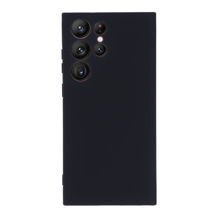 For Samsung Galaxy S23 Ultra 5G Pure Color Liquid Silicone Shockproof Full Coverage Phone Case(Black) - Galaxy S23 Ultra 5G Cases by buy2fix | Online Shopping UK | buy2fix