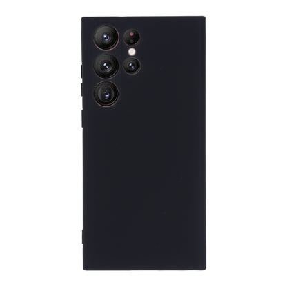 For Samsung Galaxy S23 Ultra 5G Pure Color Liquid Silicone Shockproof Full Coverage Phone Case(Black) - Galaxy S23 Ultra 5G Cases by buy2fix | Online Shopping UK | buy2fix