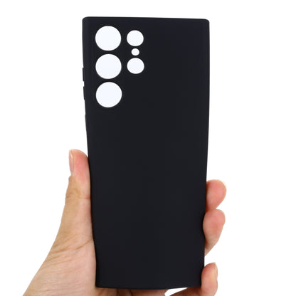 For Samsung Galaxy S23 Ultra 5G Pure Color Liquid Silicone Shockproof Full Coverage Phone Case(Black) - Galaxy S23 Ultra 5G Cases by buy2fix | Online Shopping UK | buy2fix