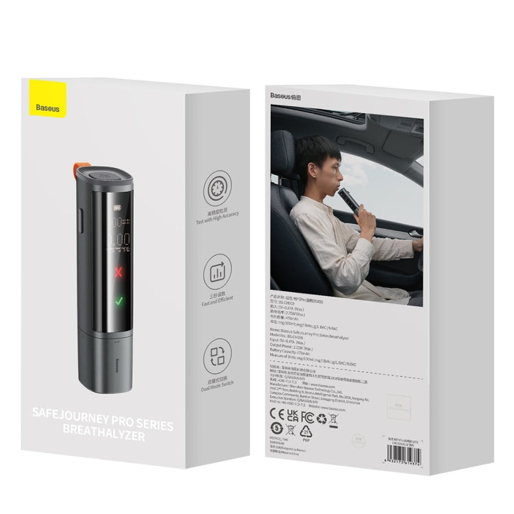 Baseus SafeJourney Pro Series Breathalyzer(Space Grey) by Baseus